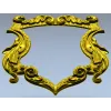 Rococo Shield Frame STL for CNC
