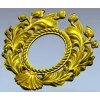 Ornate Acanthus Oval Frame - 3D STL for CNC