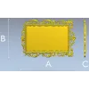 Ornate Rectangular Frame STL 3D Model for CNC