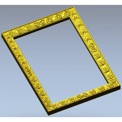 Regal Acanthus Frame - STL 3D model for CNC milling