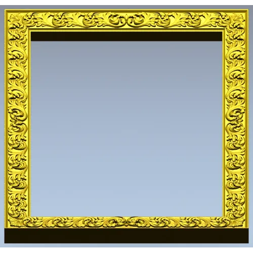 Regal Acanthus Frame - STL 3D model for CNC milling