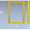 Regal Acanthus Frame - STL 3D model for CNC milling