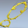 Овальная рокайльная рамка и медальон - 3D модель STL для ЧПУ