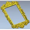 Ornate Rococo Frame STL for CNC Router and Wood Carving