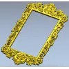 Ornate Rococo Frame STL for CNC Router and Wood Carving