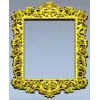 Ornate Rococo Frame STL for CNC Router and Wood Carving