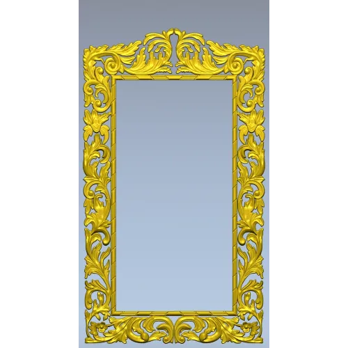 Baroque Acanthus Frame STL for CNC Milling