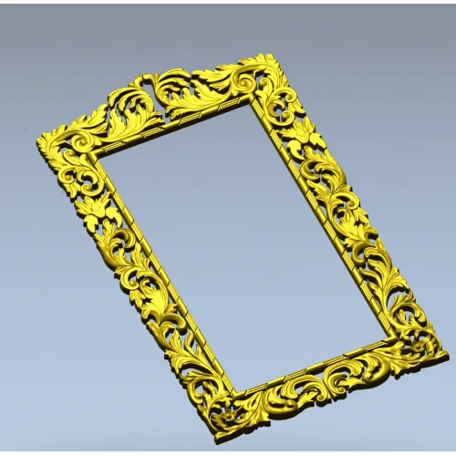 Baroque Acanthus Frame STL for CNC Milling