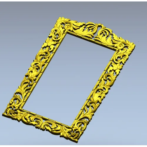 Baroque Acanthus Frame STL for CNC Milling