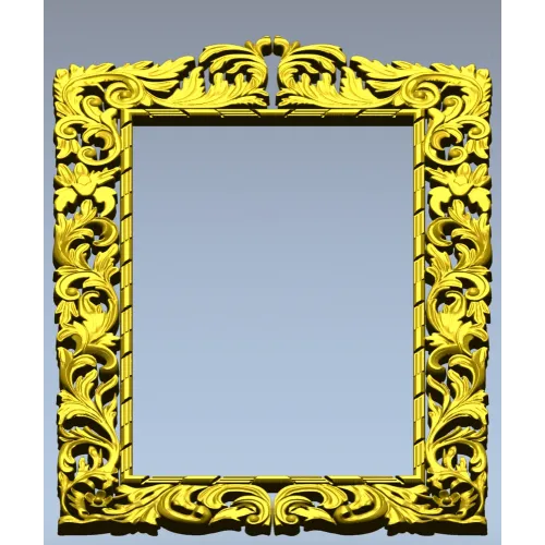 Baroque Acanthus Frame STL for CNC Milling