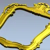 Резная рамка в стиле рококо - 3D модель STL для ЧПУ
