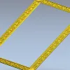 Рамка с растительным орнаментом и розетками - STL для ЧПУ
