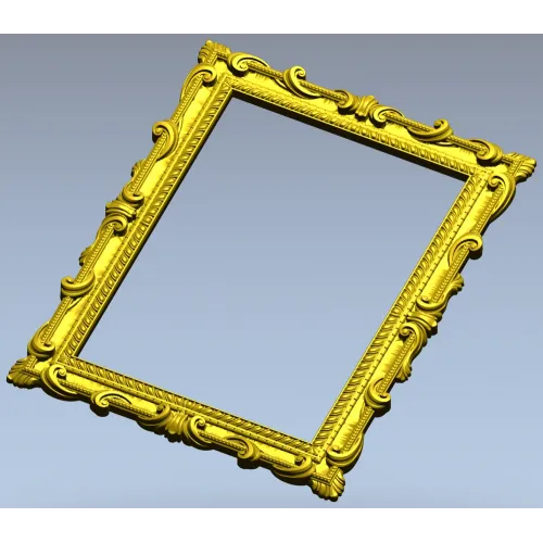 Baroque Ornamental Frame STL for CNC Milling