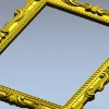 Baroque Ornamental Frame STL for CNC Milling