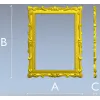 Baroque Ornamental Frame STL for CNC Milling