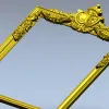 Резная барочная рама с картушем - stl модель для ЧПУ