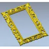 Ornate Rococo Rectangular Frame STL for CNC