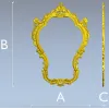 Барочная резная рамка STL для ЧПУ - картуш с ака?нтом