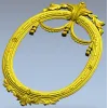 Резная овальная рама с драпировкой