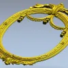 Резная овальная рама с драпировкой