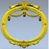 Резная овальная рама с драпировкой