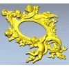 Rococo Cherub Oval Frame STL