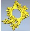 Rococo Cherub Oval Frame STL