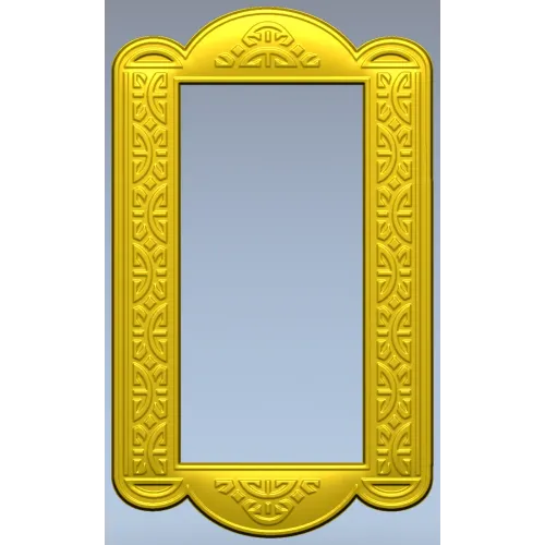 Arcadia Scroll Frame - STL 3D model for CNC routing and carving