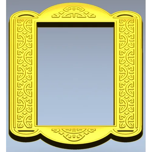 Arcadia Scroll Frame - STL 3D model for CNC routing and carving