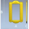 Arcadia Scroll Frame - STL 3D model for CNC routing and carving