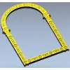 Rosette Arch - ornamental arched frame STL 3D model for CNC