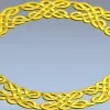 3D модель рамки "Кельтский Венок" - STL для ЧПУ