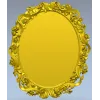 Ornate Oval Frame 3D Model STL for CNC