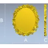 Ornate Oval Frame 3D Model STL for CNC
