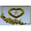 Свадебная декоративная рамка в стиле резьбы - STL для ЧПУ