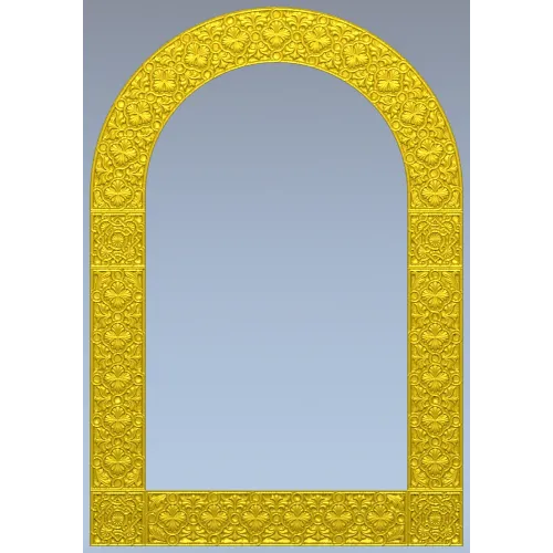 Ornate Arched Frame STL for CNC Milling