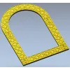 Ornate Arched Frame STL for CNC Milling