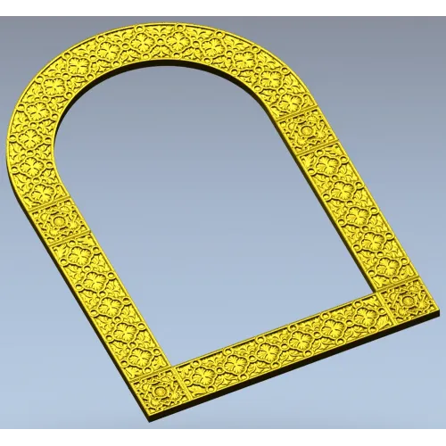 Ornate Arched Frame STL for CNC Milling