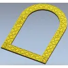 Ornate Arched Frame STL for CNC Milling