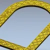 Ornate Arched Frame STL for CNC Milling