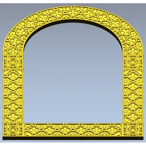 Ornate Arched Frame STL for CNC Milling