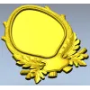 Ornate Laurel Cartouche - STL 3D Model for CNC