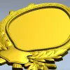 Ornate Laurel Cartouche - STL 3D Model for CNC