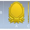 Ornate Laurel Cartouche - STL 3D Model for CNC