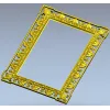Барочный багет - детализированная 3D модель STL для ЧПУ