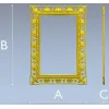 Барочный багет - детализированная 3D модель STL для ЧПУ