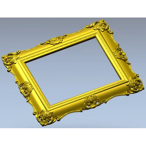 Барочная резная рамка - 3D модель STL для ЧПУ