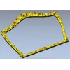 Rosette Crest Decorative Frame STL for CNC