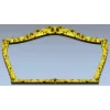 Rosette Crest Decorative Frame STL for CNC