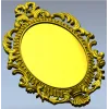 Ornate Oval Rococo Frame STL for CNC
